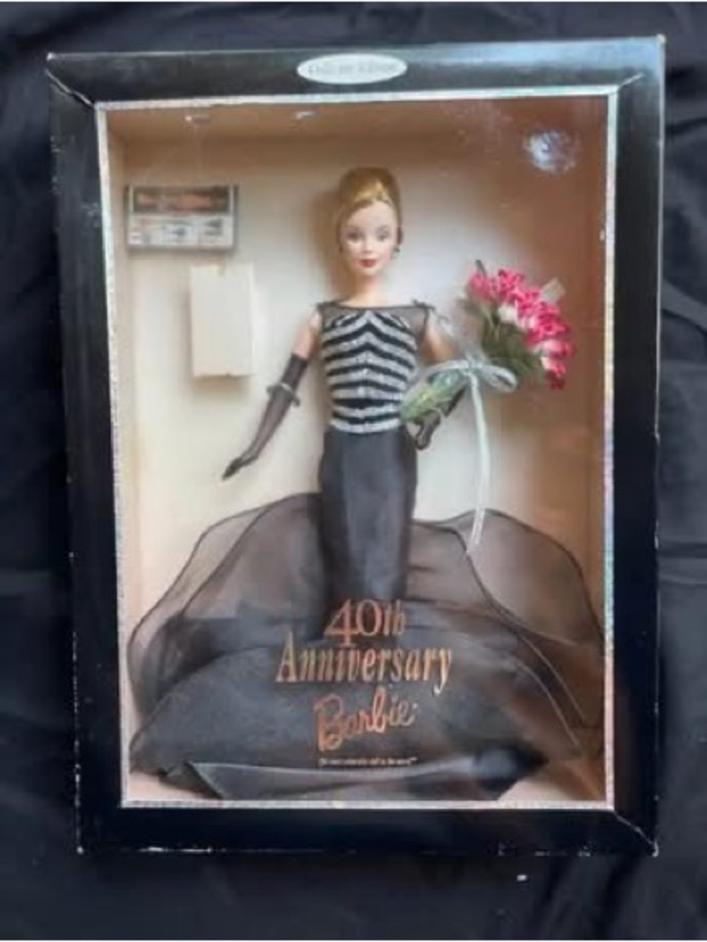 1999 40th Anniversary Barbie Doll Collector Edition Gown NIB Mattel 21384
